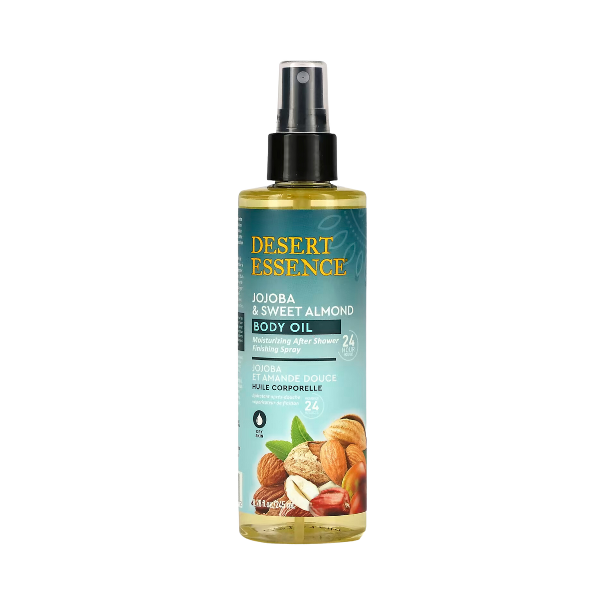 Desert Essence, Jojoba & Sweet Almond Body Oil Spray, 8.28 Fl Oz