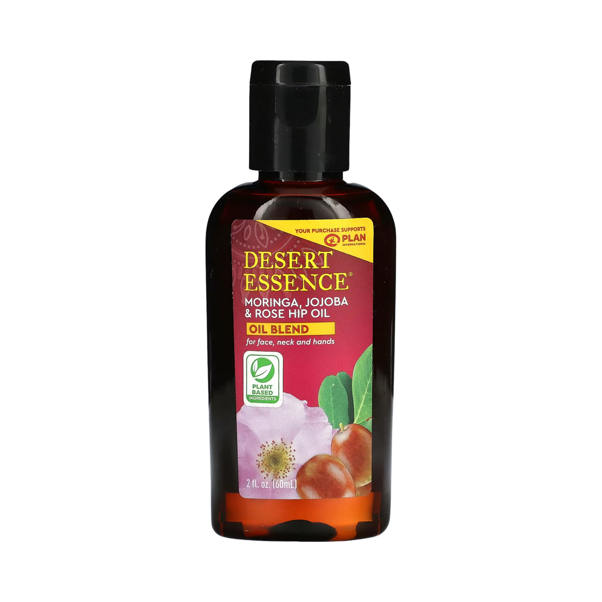 Desert Essence, Moringa, Jojoba & Rose Hip Oil, 2 Fl Oz