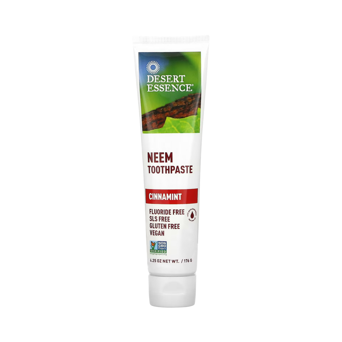 Desert Essence, Neem Toothpaste, Cinnamint, 6.25 Oz