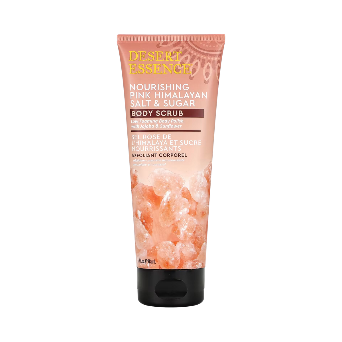 Desert Essence, Nourishing Pink Himalayan Salt & Sugar Body Scrub, 6.7 Fl Oz