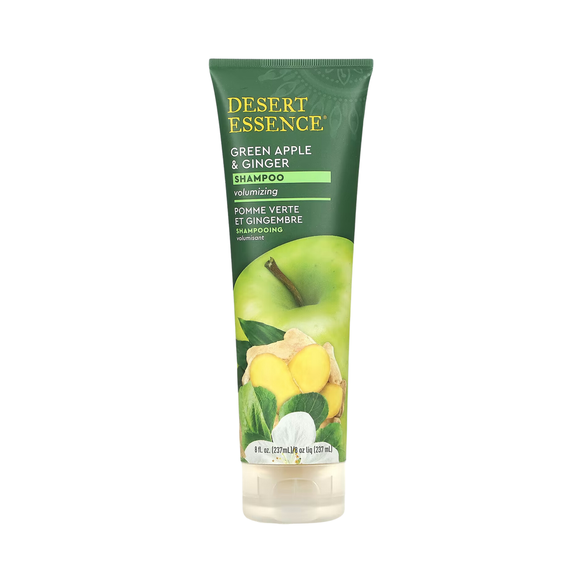 Desert Essence, Green Apple & Ginger Shampoo, 8 Fl Oz