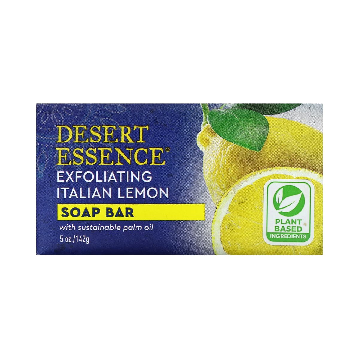 Desert Essence, Exfoliating Italian Lemon Soap Bar, 5 Oz