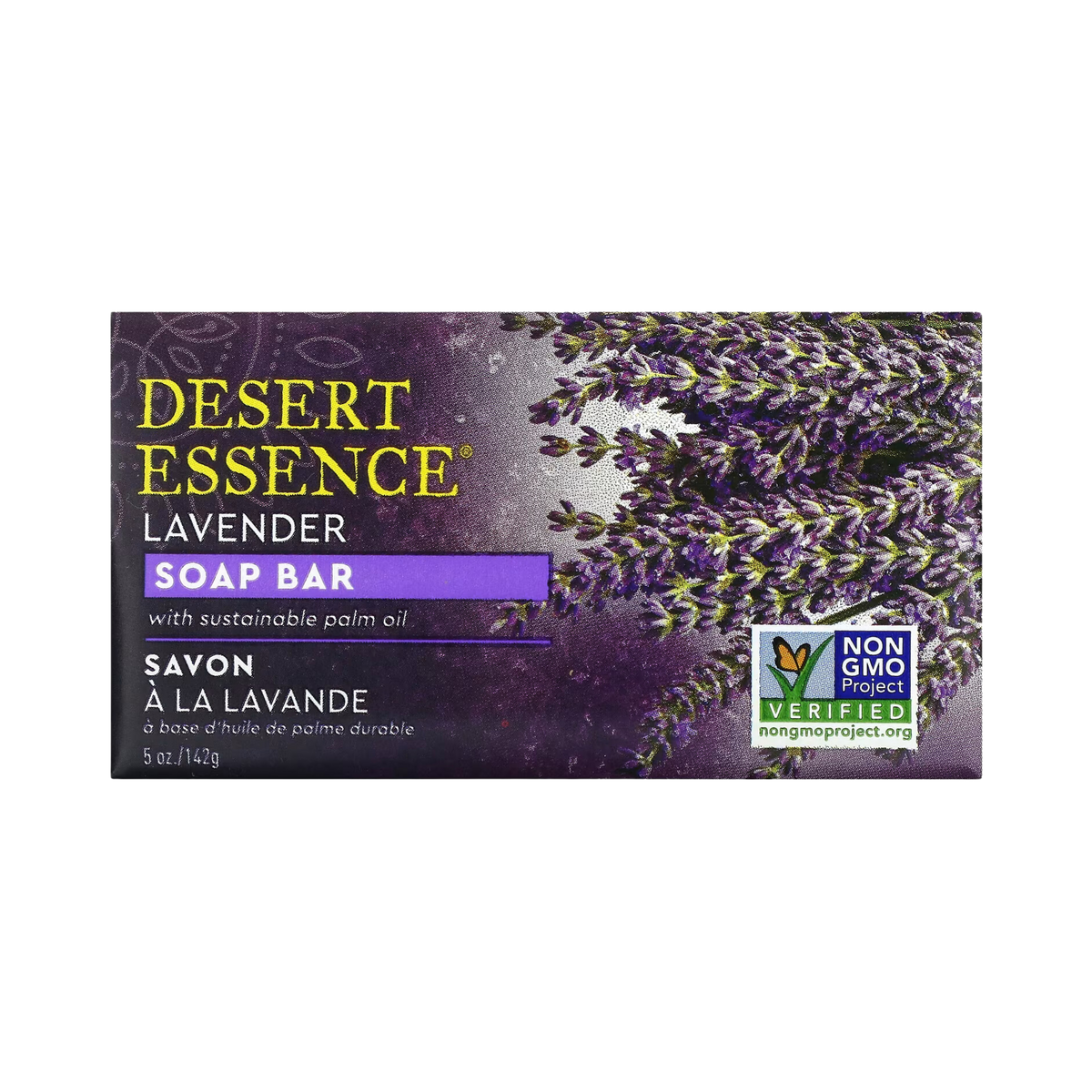 Desert Essence, Lavender Soap Bar, 5 Oz