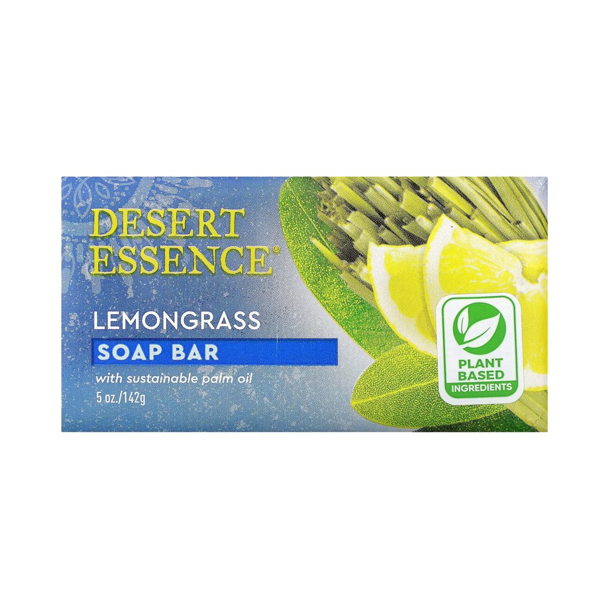 Desert Essence, Lemongrass Soap Bar, 5 Oz