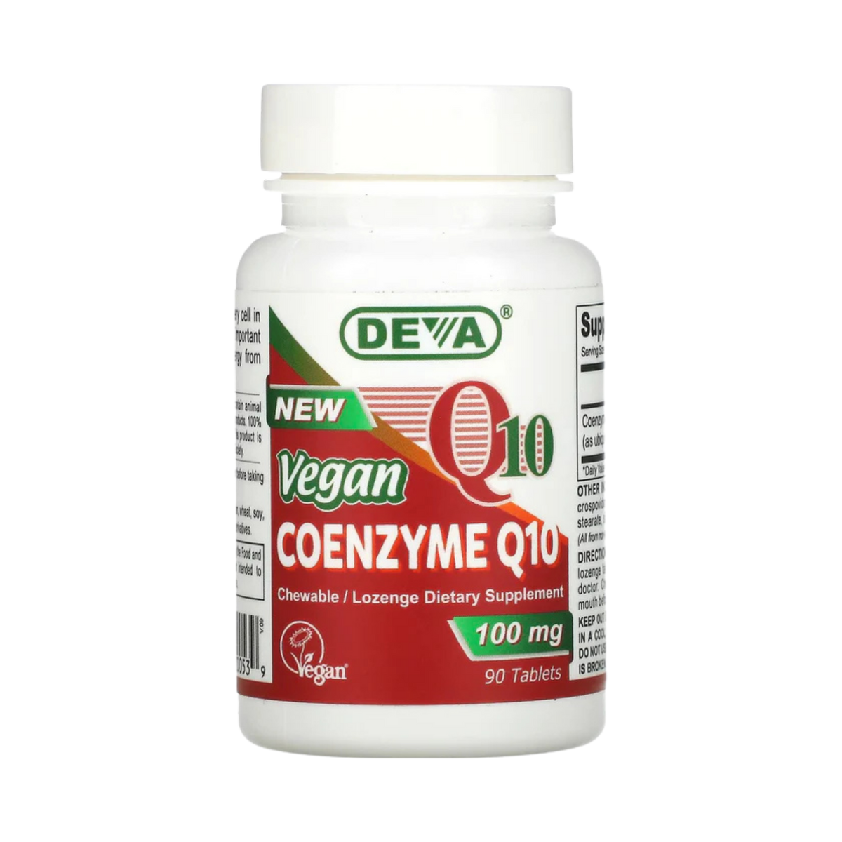 Deva, Vegan, Coq10, 100 Mg, 90 Chewables