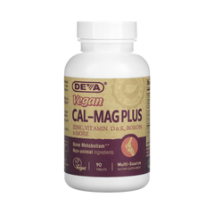 Deva, Vegan Cal-Mag Plus, 90 Tablets