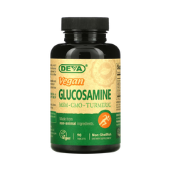 Deva, Vegan Glucosamine MSM, CMO Turmeric, 90 Tablets