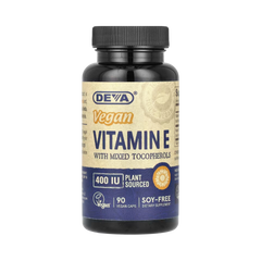 Deva, Vegan Vitamin E with Mixed Tocopherols, 400 IU, 90 Vegan Caps