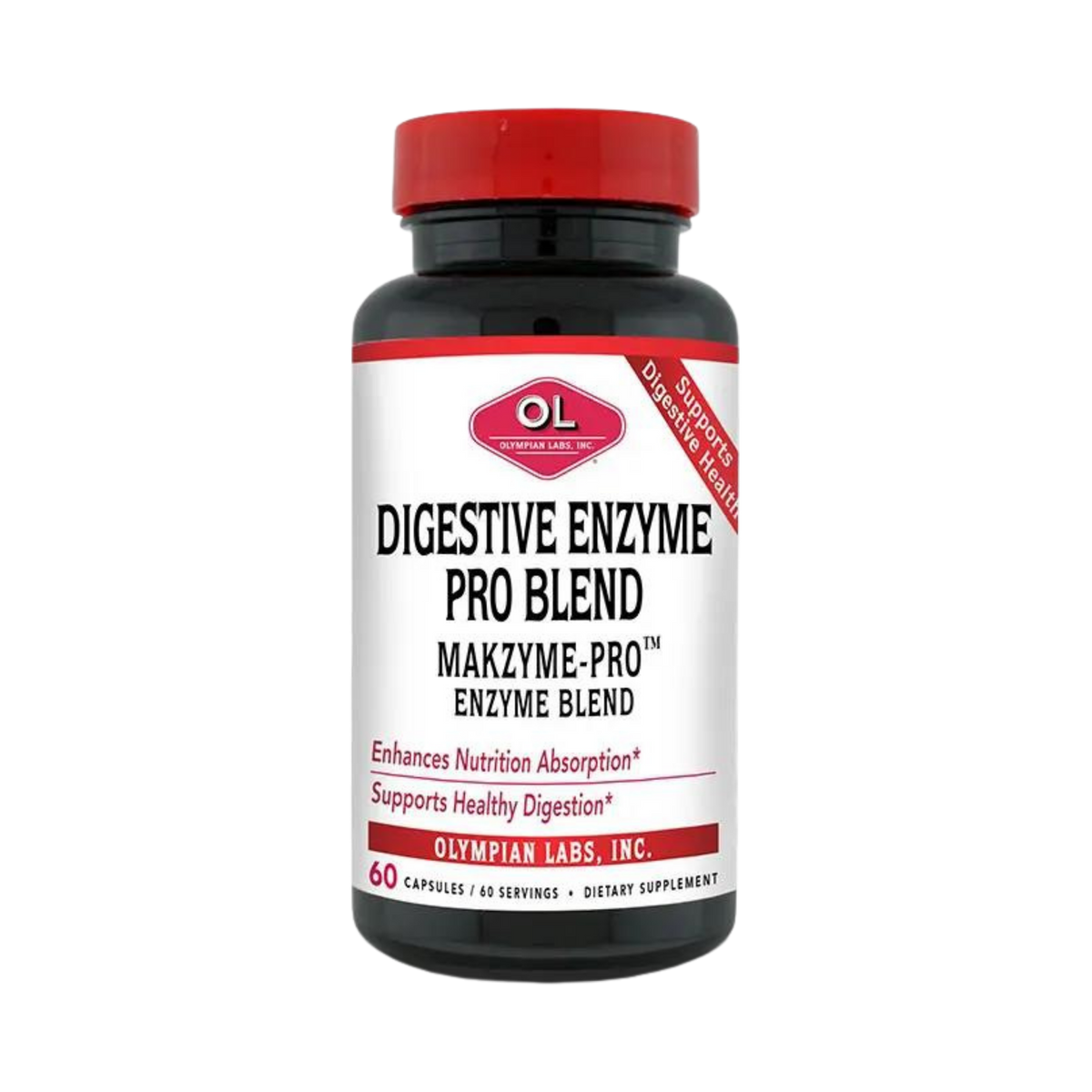 Olympian Labs, Digestive Enzyme Pro Blend, 60 Capsules