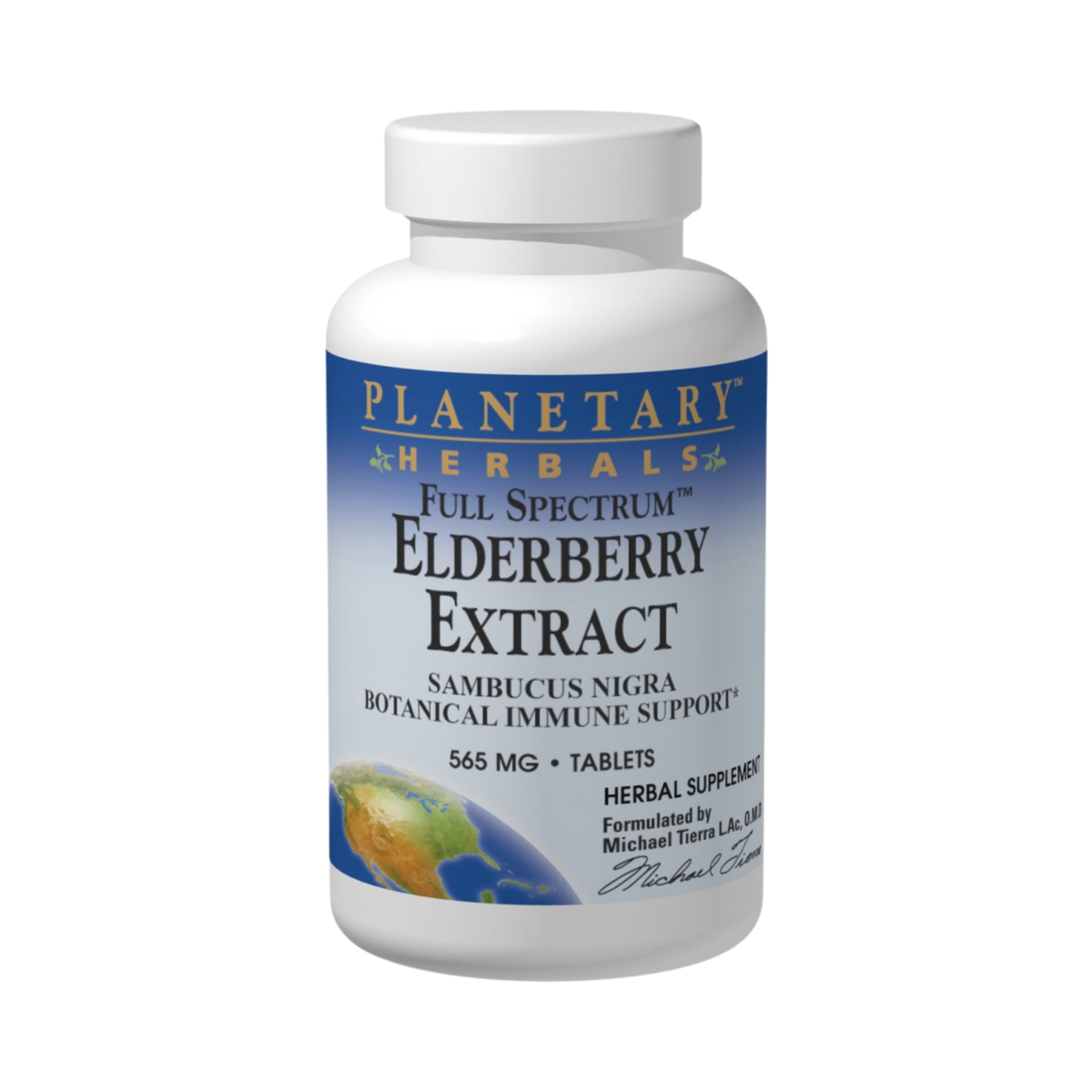 Planetary Herbals, Elderberry Extract, Full Spectrum, 42 Tablets