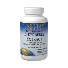 Planetary Herbals, Elderberry Extract, Full Spectrum, 180 Tablets