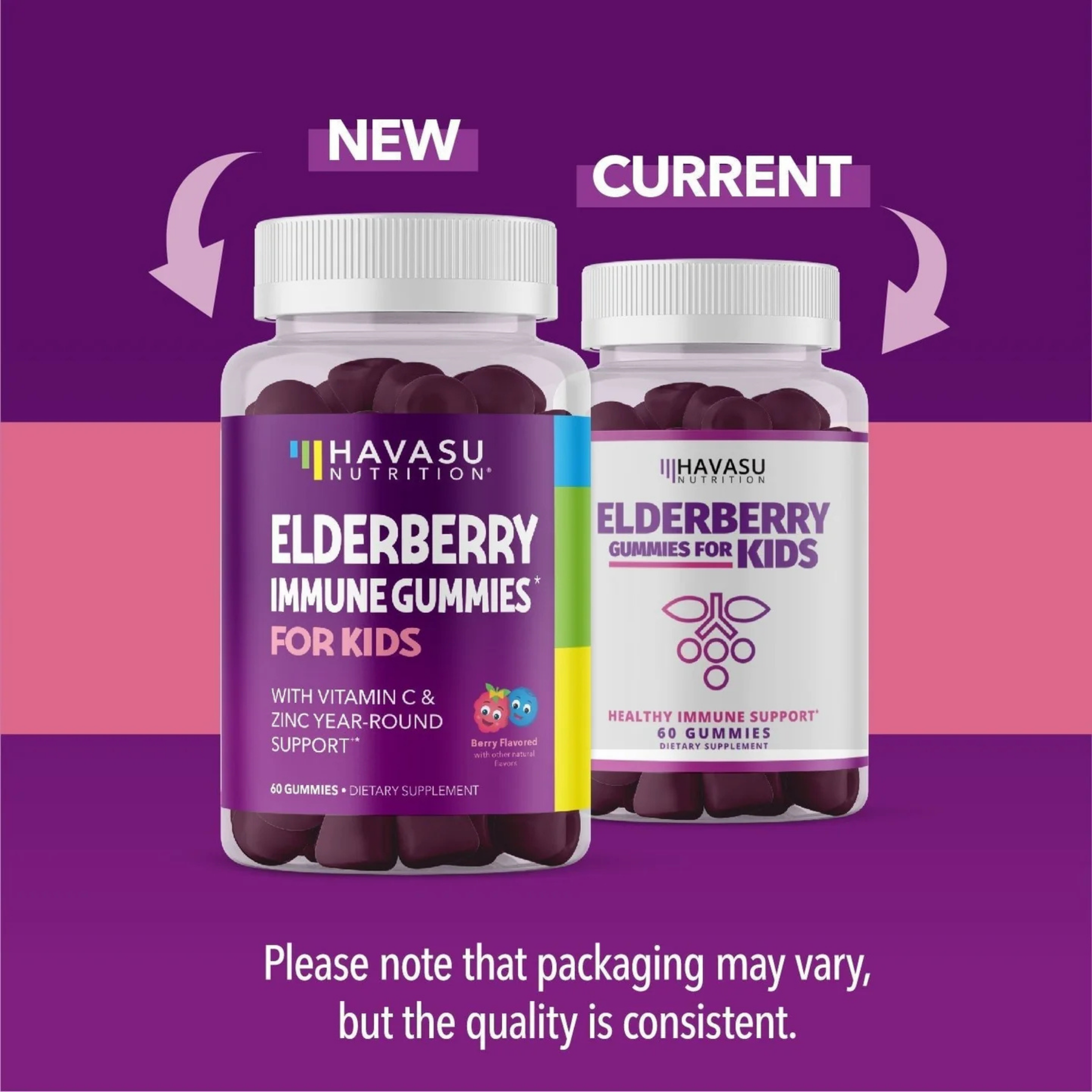 Havasu Nutrition, Elderberry Gummies for Kids, 60 Gummies