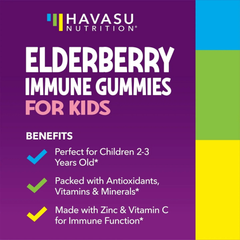 Havasu Nutrition, Elderberry Gummies for Kids, 60 Gummies