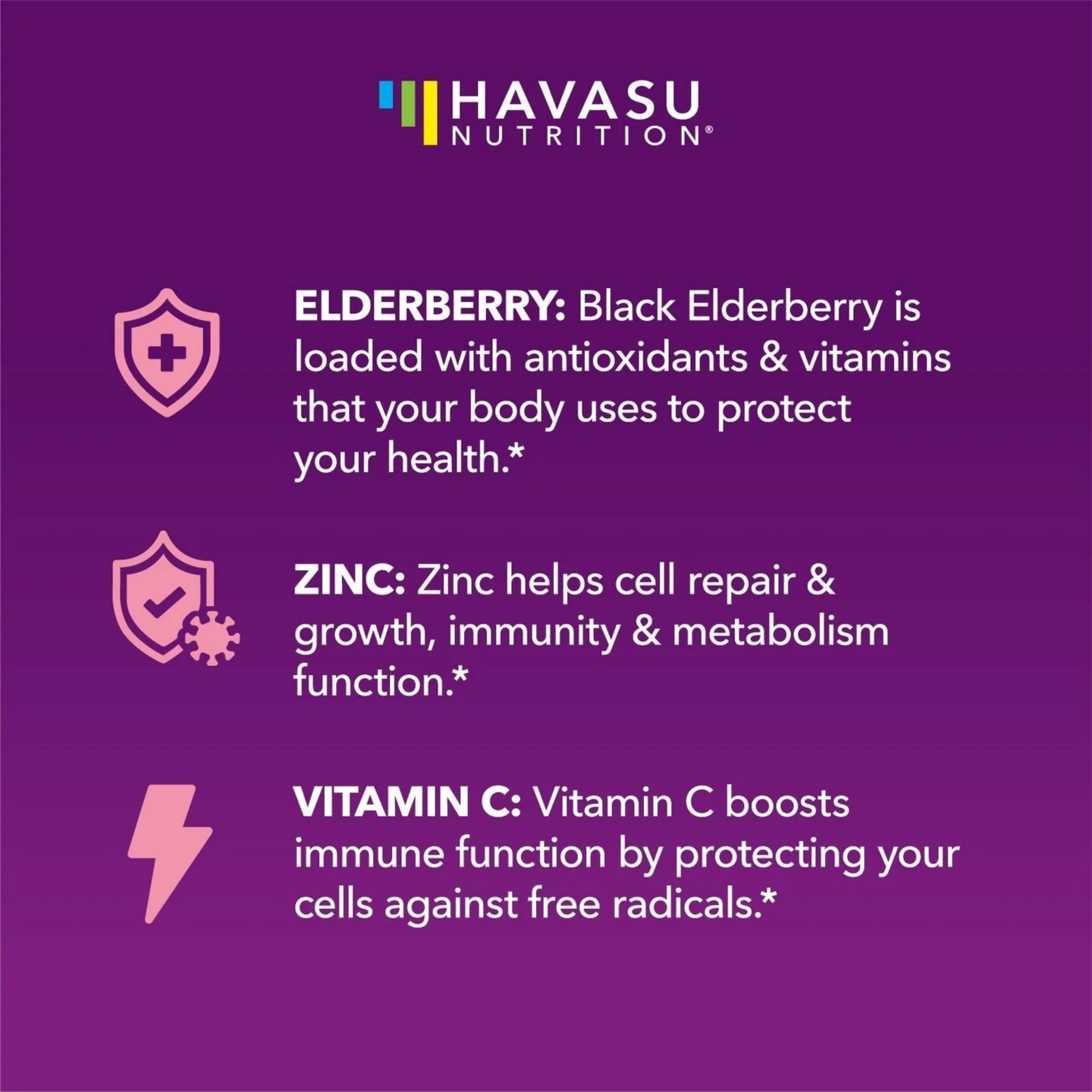 Havasu Nutrition, Elderberry Gummies for Kids, 60 Gummies