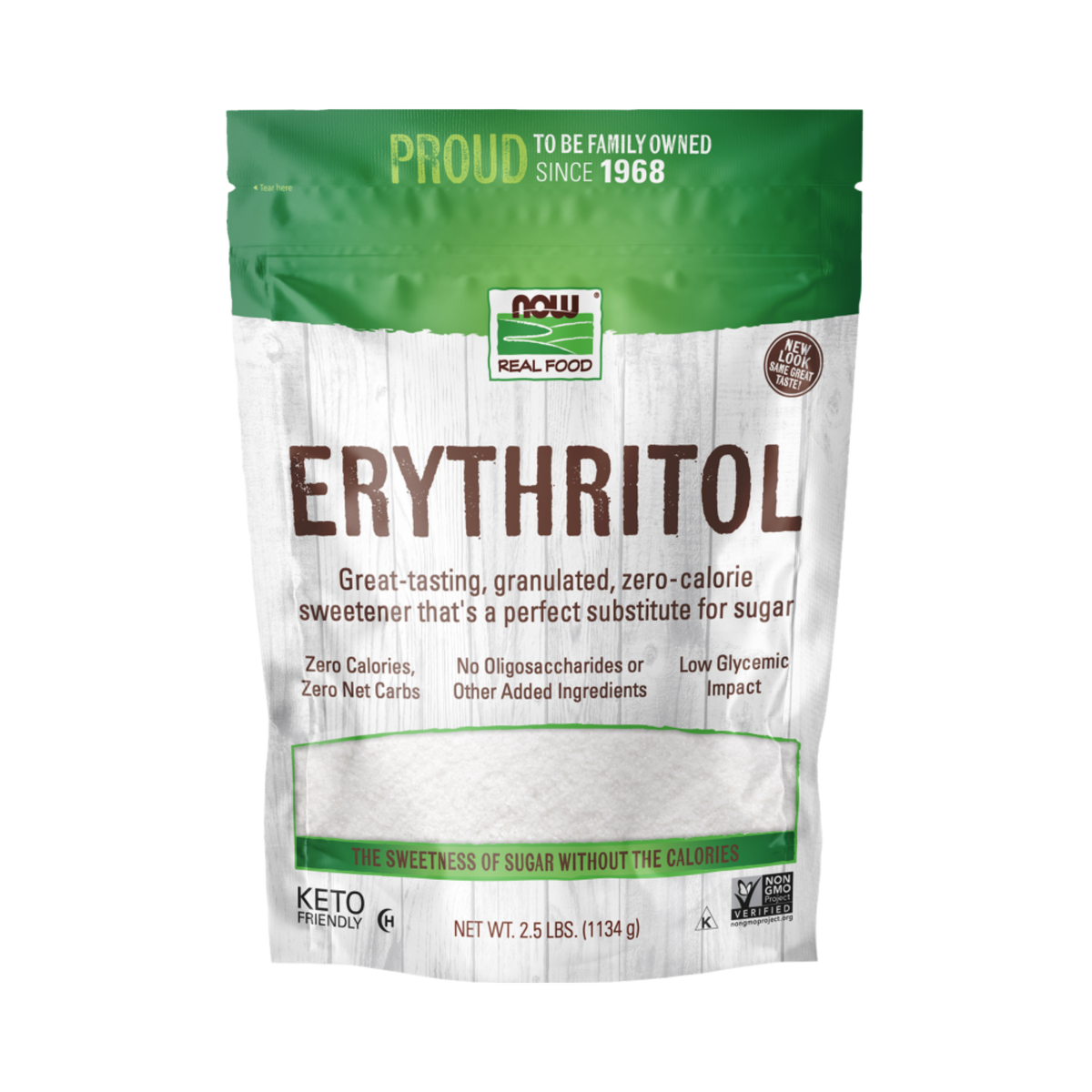 NOW Foods, Real Food, Erythritol, 2.5 Lbs