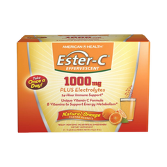 American Health, Ester-C® 1000 mg Effervescent, Orange, 21 Packets