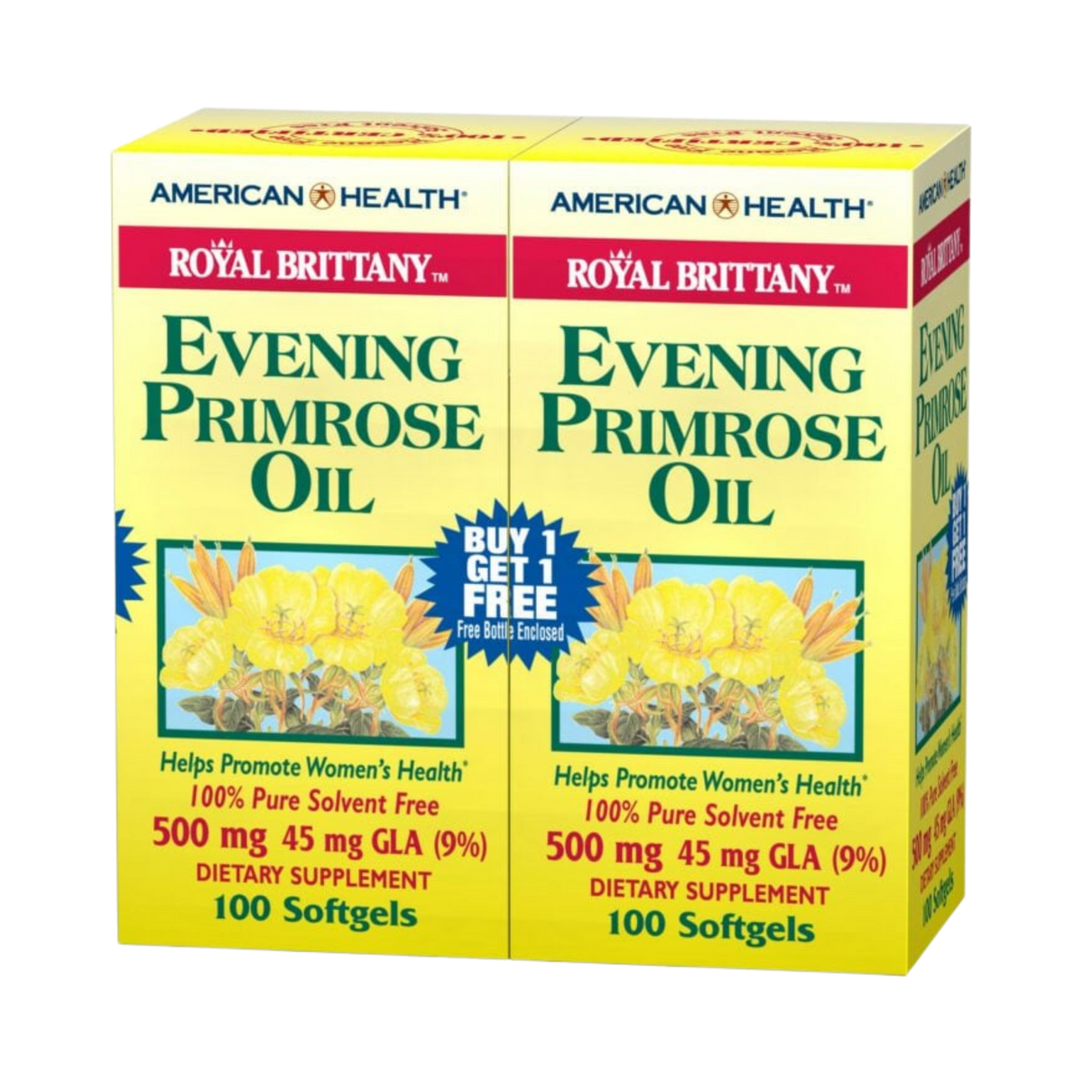 American Health, Evening Primrose Oil, 500 mg, 100x2 Softgels