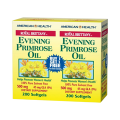 American Health, Evening Primrose Oil, 500 mg, 200x2 Softgels