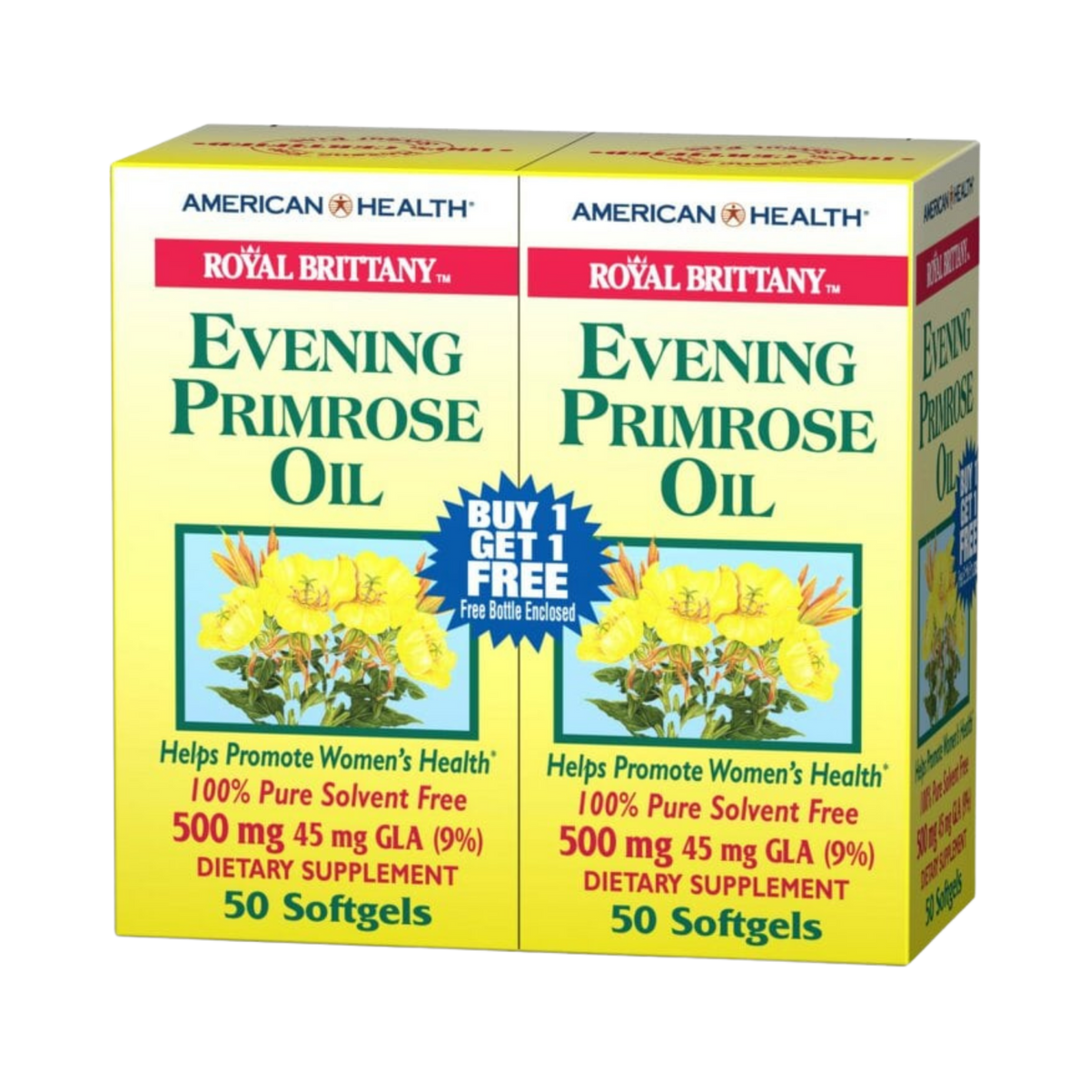 American Health, Evening Primrose Oil, 500 mg, 50x2 Softgels