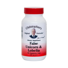 Christopher's Original Formulas, False Unicorn & Lobelia, 100 Capsules