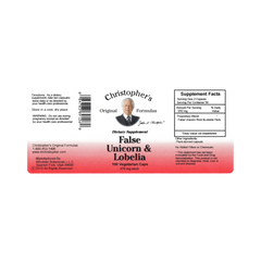 Christopher's Original Formulas, False Unicorn & Lobelia, 100 Capsules