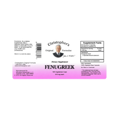 Christopher's Original Formulas, Fenugreek, 100 Capsules