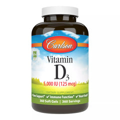 Carlson - Vitamin D3, 360 Soft Gels