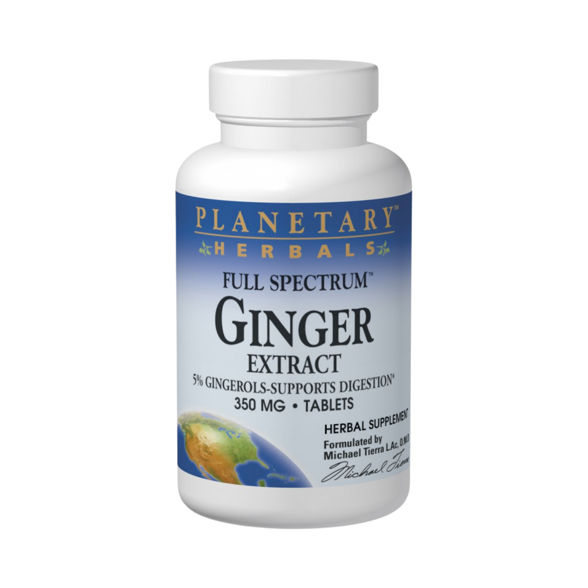 Planetary Herbals, Ginger Extract, Full Spectrum, 120 Tablets