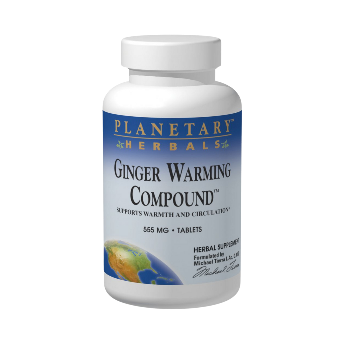 Planetary Herbals, Ginger Warming Compound, 90 Tablets