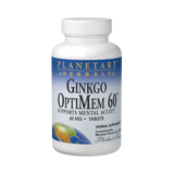 Planetary Herbals, Ginkgo OptiMem, 60 Mg, 45 Tablets