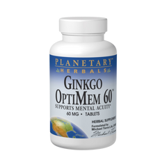 Planetary Herbals, Ginkgo OptiMem, 60 Mg, 45 Tablets