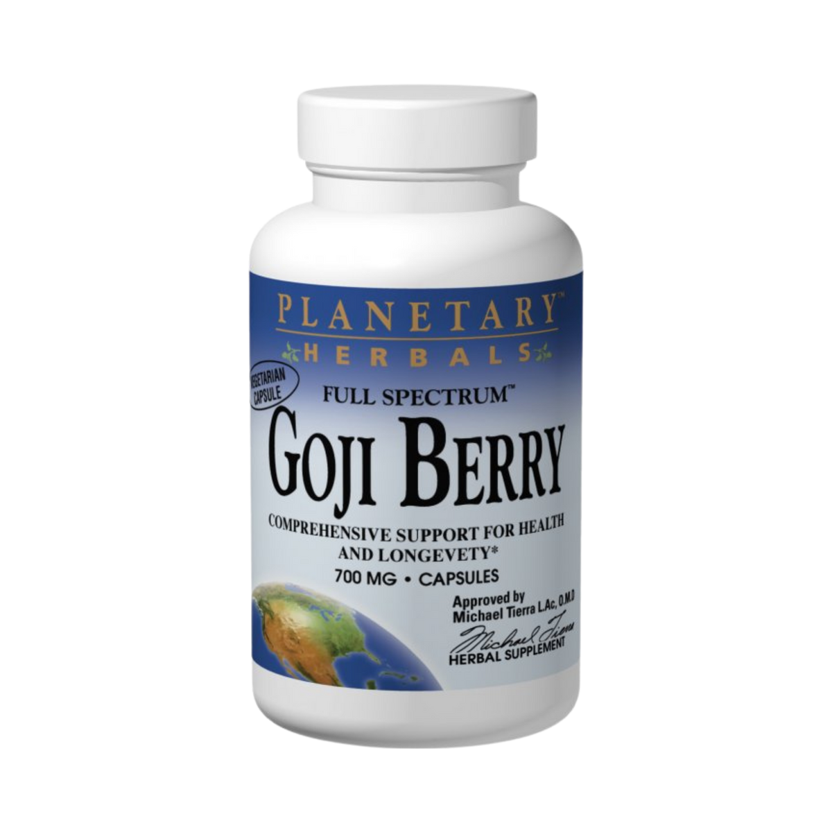 Planetary Herbals, Goji Berry, Full Spectrum, 180 Capsules