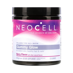 Neocell, Gummy Glow Collagen, Berry Flavor, 120 Gummies