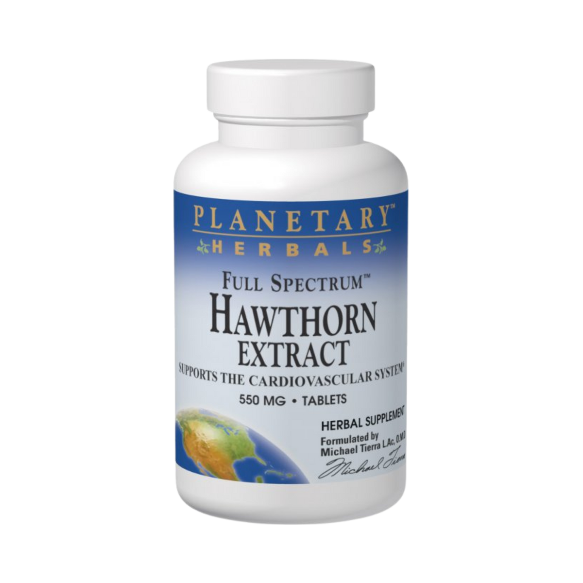 Planetary Herbals, Hawthorn Extract, Full Spectrum, 60 Tablets