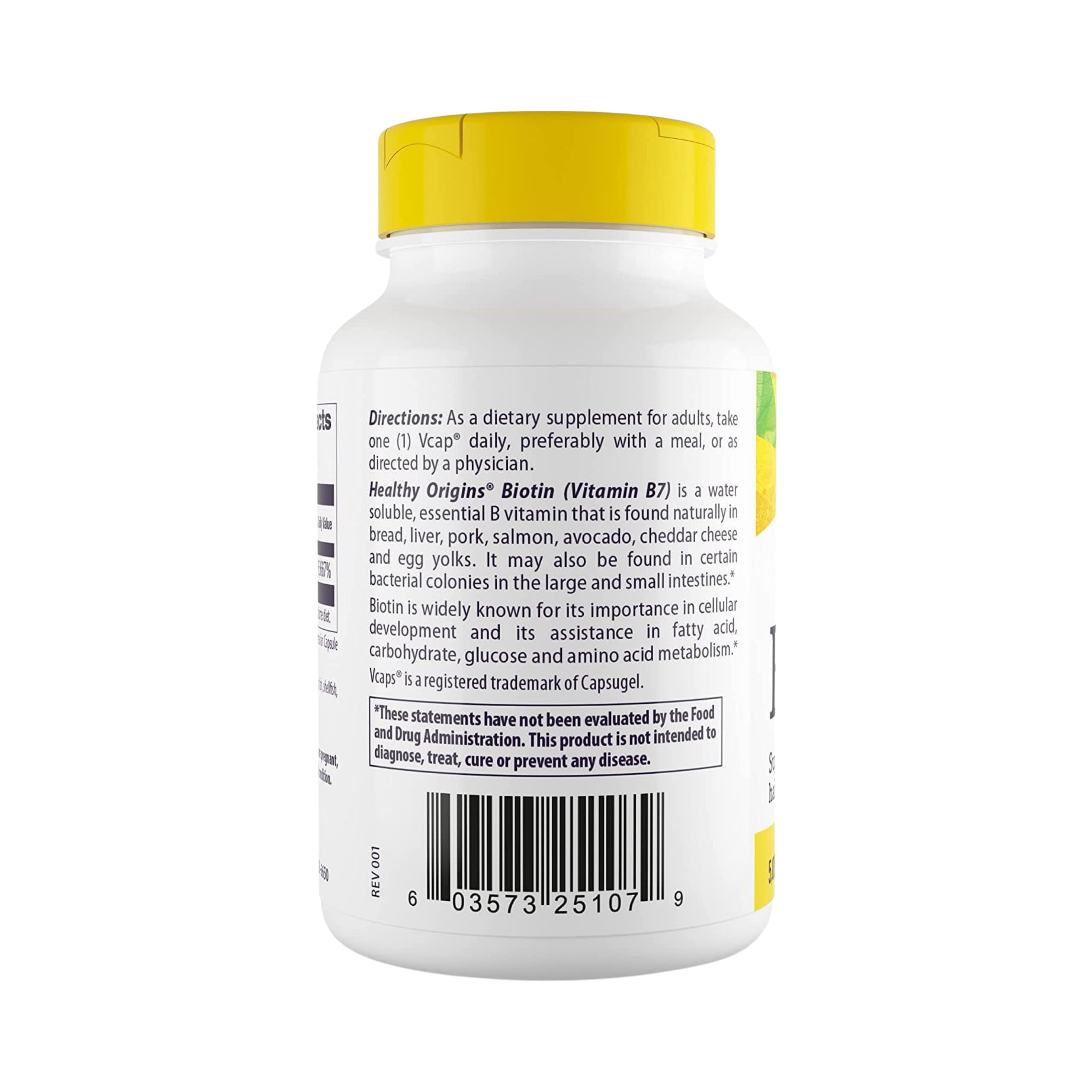 Healthy Origins, Biotin (B7), 5000 Mcg, 150 VCaps