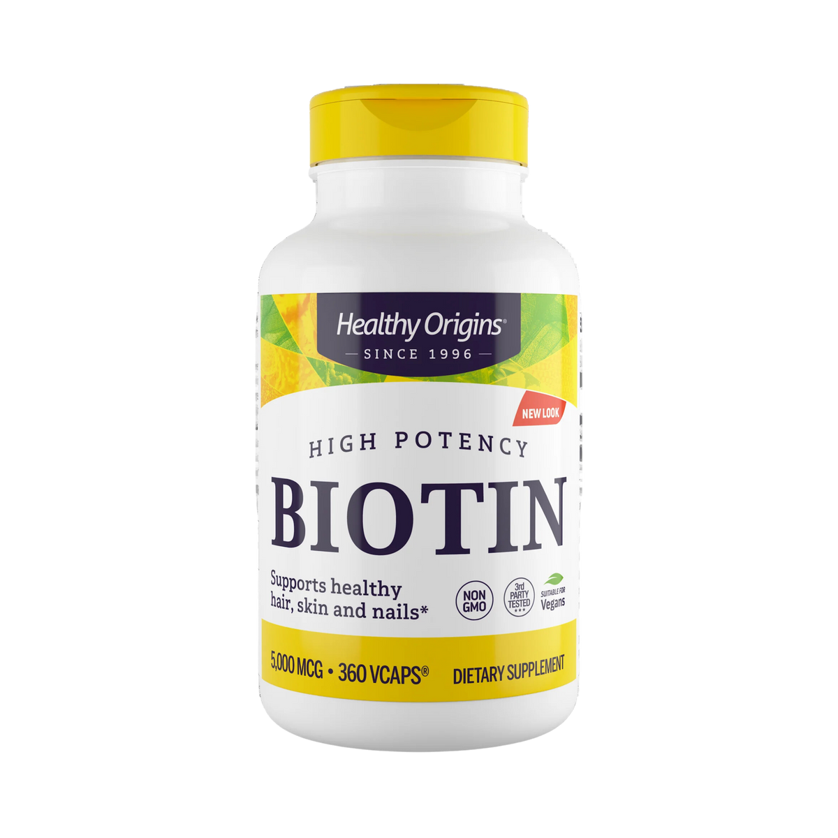 Healthy Origins, Biotin (B7), 5000 Mcg, 360 VCaps