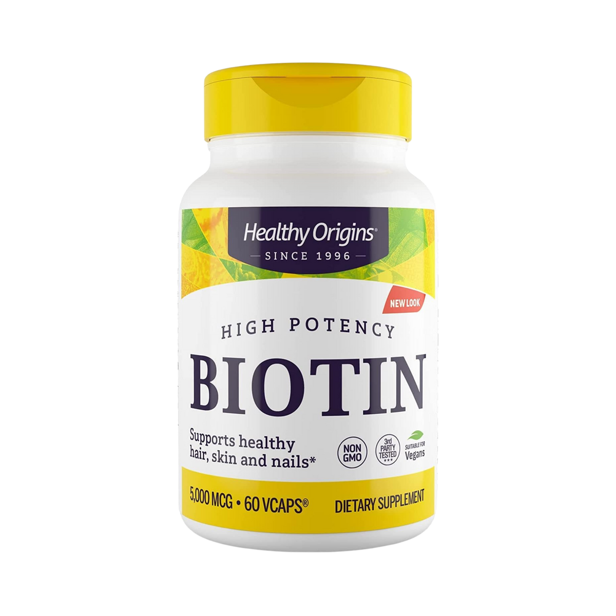 Healthy Origins, Biotin (B7), 5000 Mcg, 60 VCaps