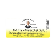 Christopher's Original Formulas, Herbal Calcium Formula, (Calc Tea) w/ Comfrey, Bulk 1 Lb Cut