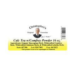 Christopher's Original Formulas, Herbal Calcium Formula (Calc Tea) w/ Comfrey, Bulk 1 Lb Powder