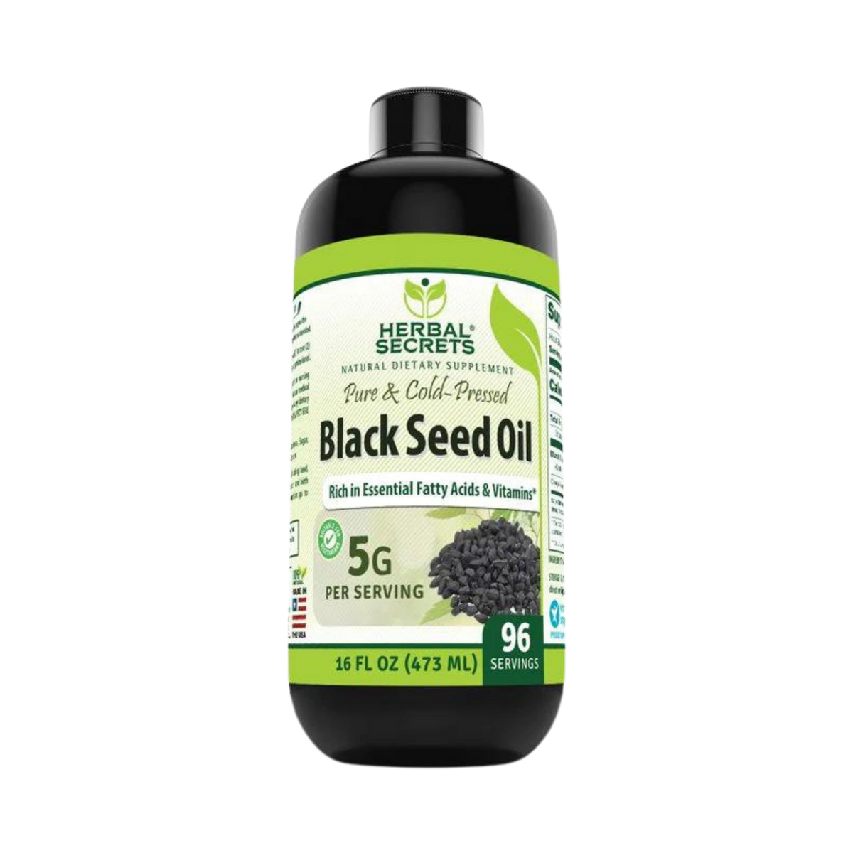 Herbal Secrets, Black Seed Oil, 16 FL OZ