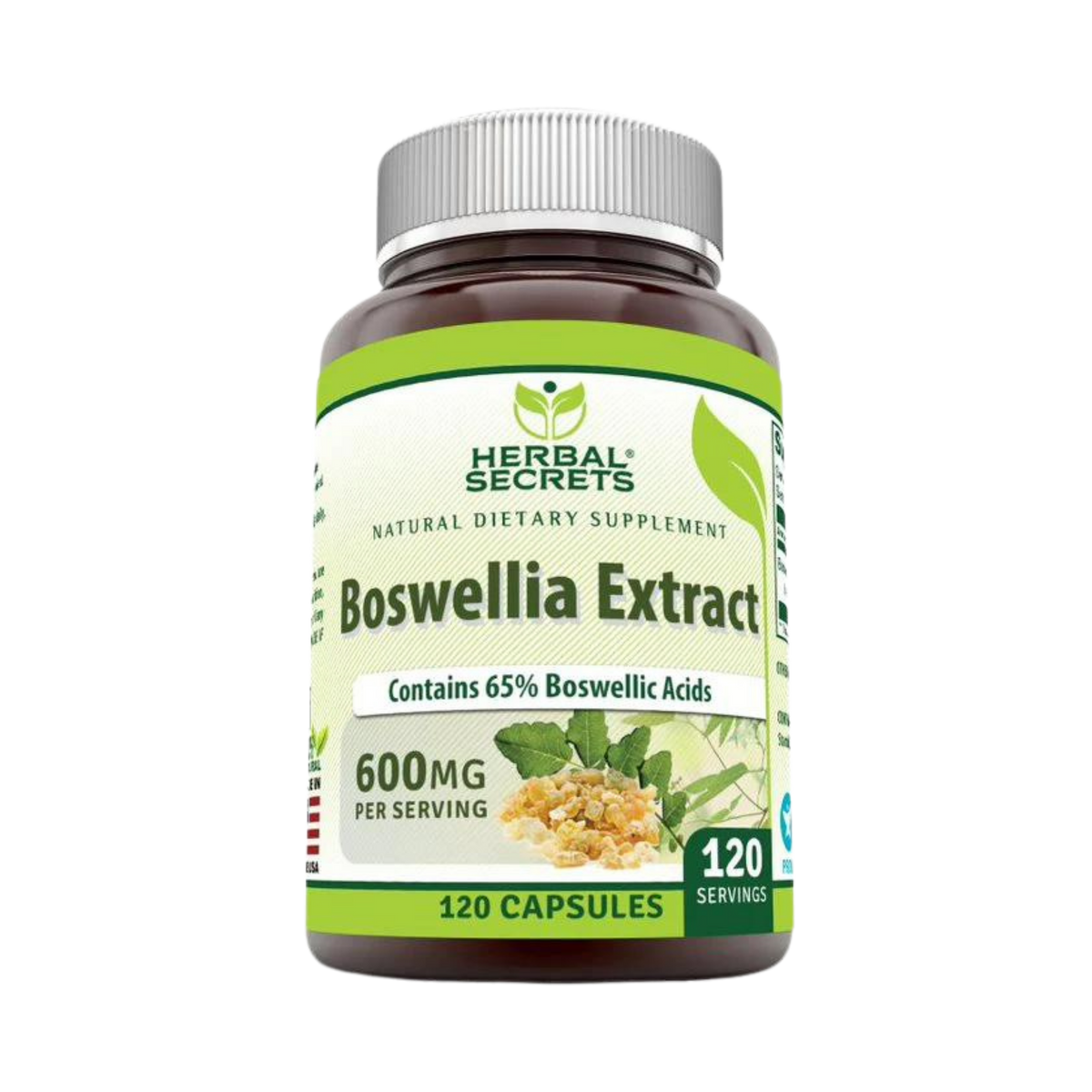 Herbal Secrets, Boswellia Serrata Extract, 600 mg, 120 Capsules