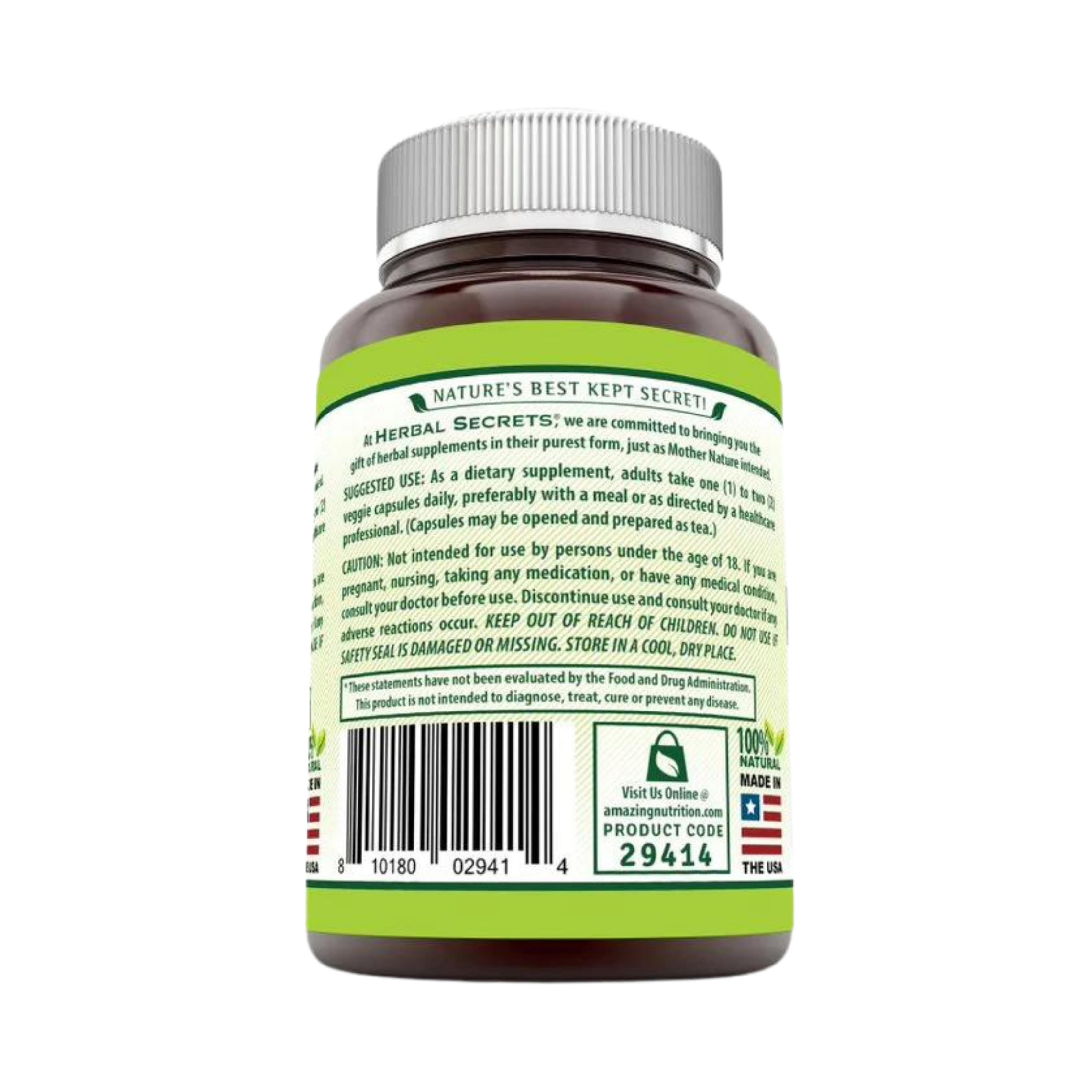 Herbal Secrets, Burdock Root, 425 Mg, 120 Capsules