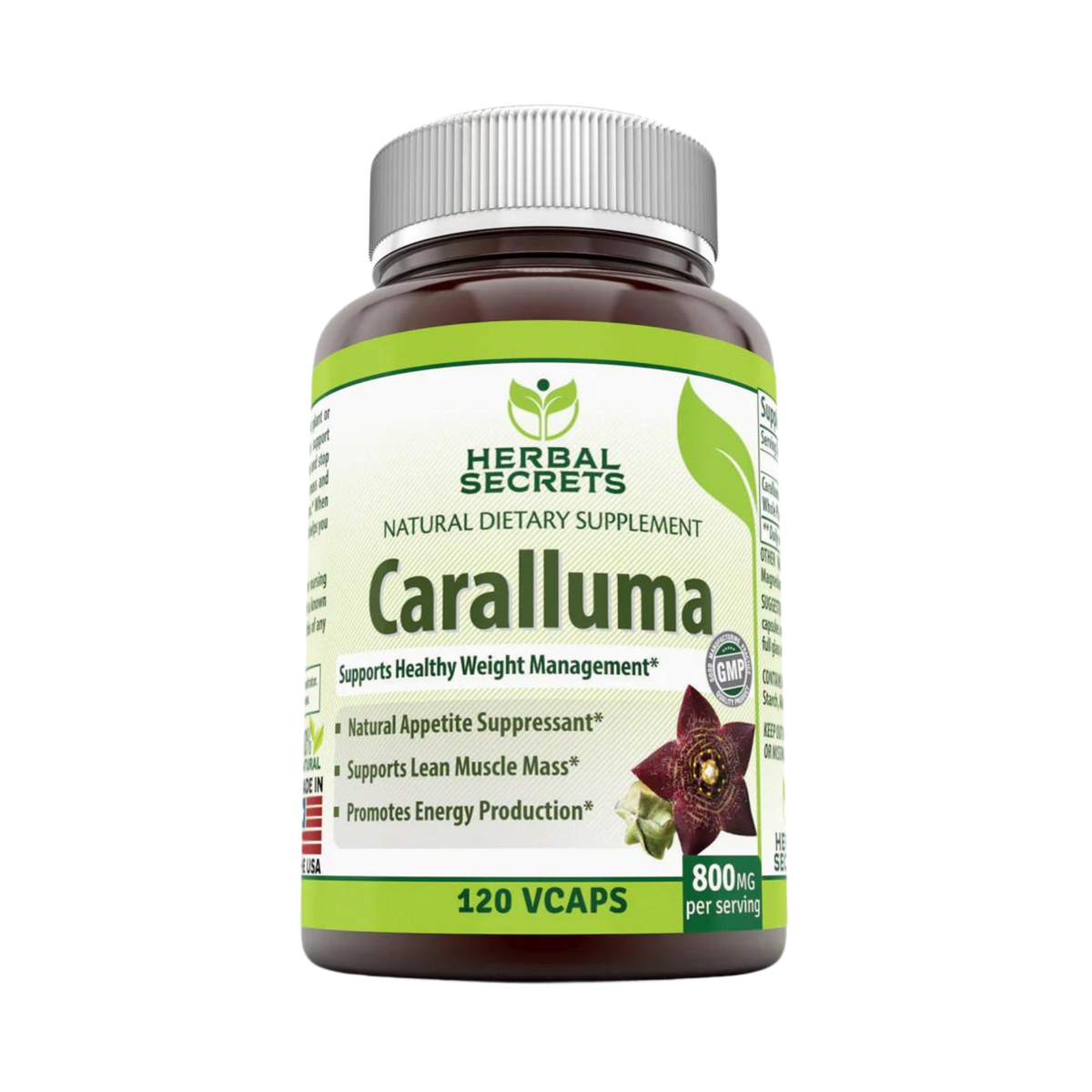 Herbal Secrets, Caralluma, 800 Mg, 120 Veggie Capsules