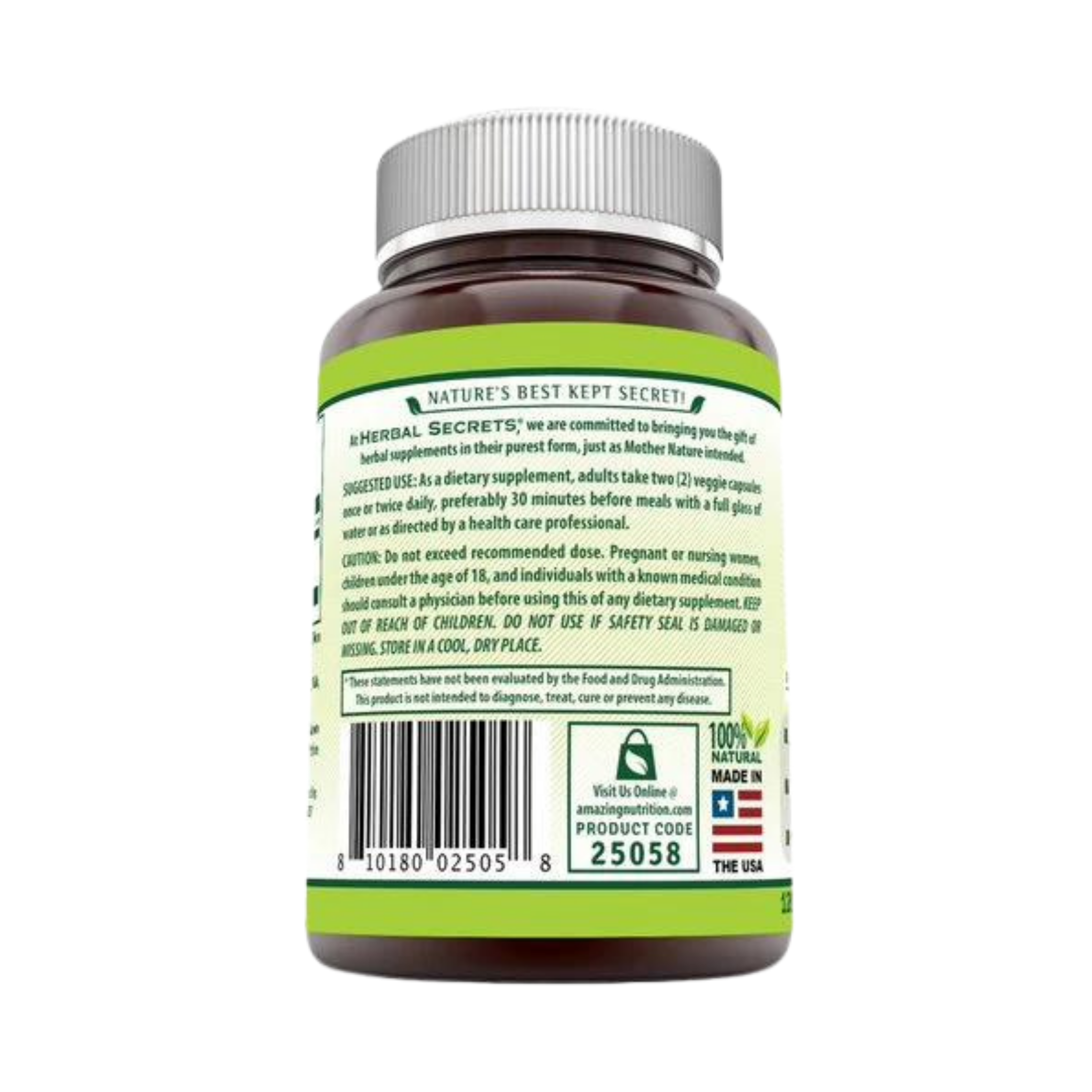 Herbal Secrets, Caralluma, 800 Mg, 120 Veggie Capsules