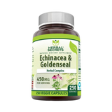 Herbal Secrets, Echinacea & Goldenseal Root, 450 Mg, 250 Veggie Capsules