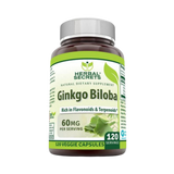 Herbal Secrets, Ginkgo Biloba Supplement, 60 Mg, 120 Veggie Capsules