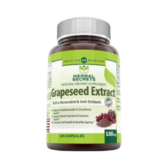 Herbal Secrets, Grapeseed Extract, 100 Mg, 120 Capsules