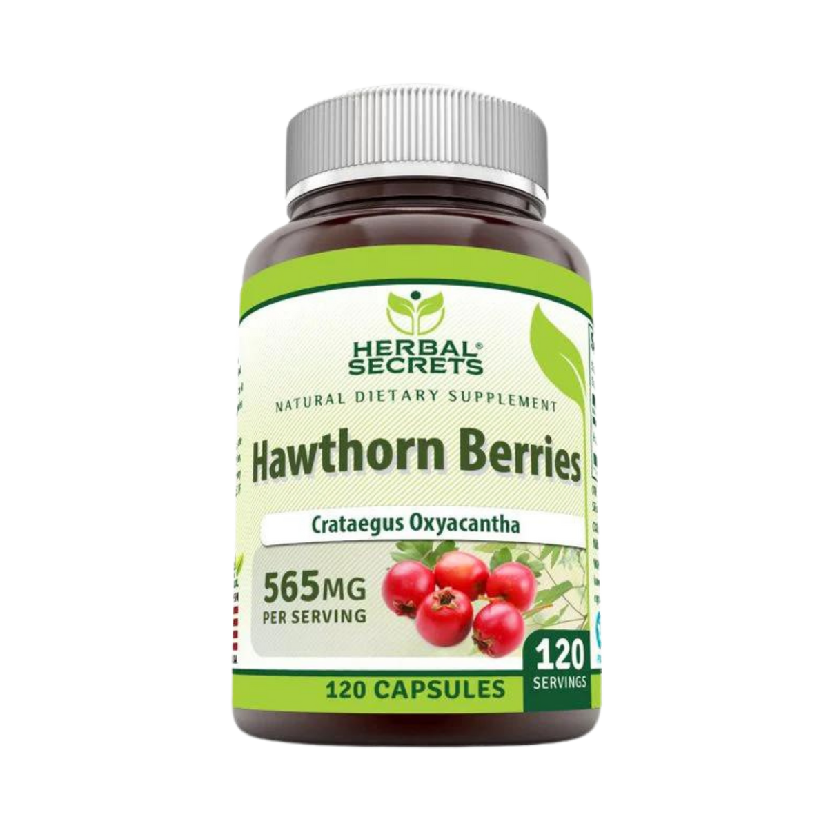 Herbal Secrets, Hawthorn Berries, 565 Mg, 120 Capsules