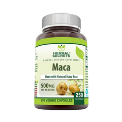 Herbal Secrets, Maca, 500 Mg, 250 Veggie Capsules