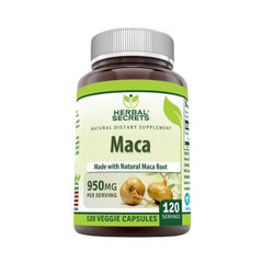 Herbal Secrets, Organic Maca, 950 Mg, 120 Veggie Capsules